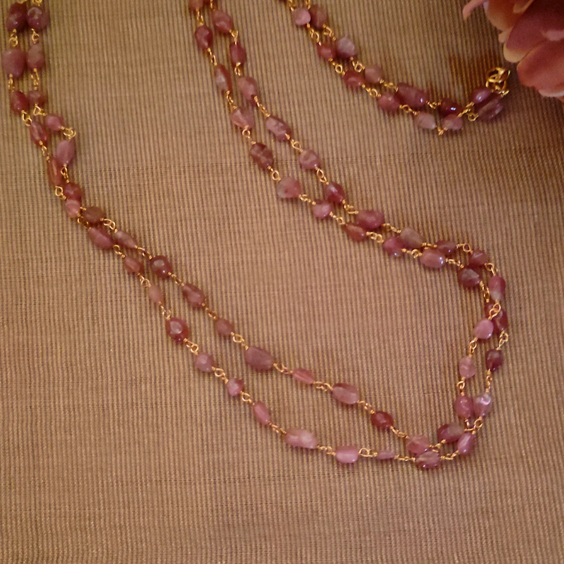 Two Layer Ruby Chain 